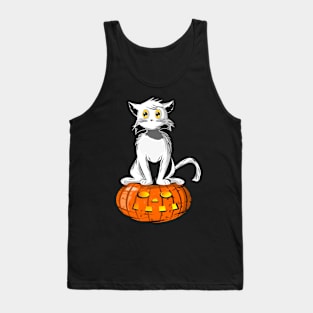 Cat with the Pumpkin Tank Top